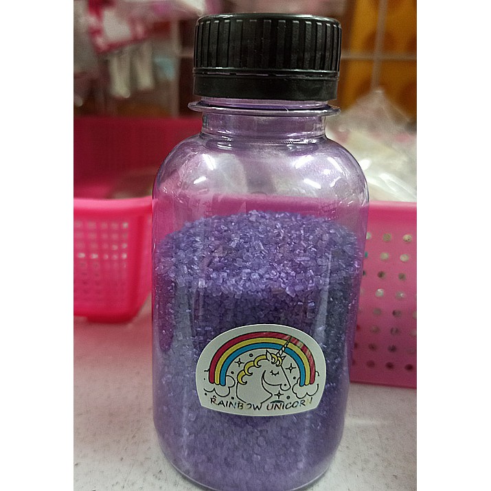 

100G UNGU PURPLE SHINE GLITTER SPRINKLES SANDING SUGAR GULA METALLIC EDIBLE CAKE KUE FOOD SWEET ART