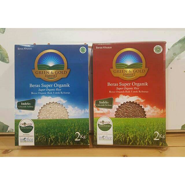 

Beras Harvest Organik (Putih/Merah) 2 kg
