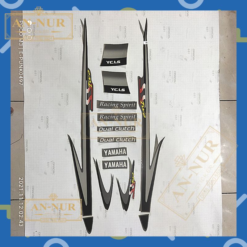 STRIPING STIKER LIS FIZR FIZ R SS TWO SILVER