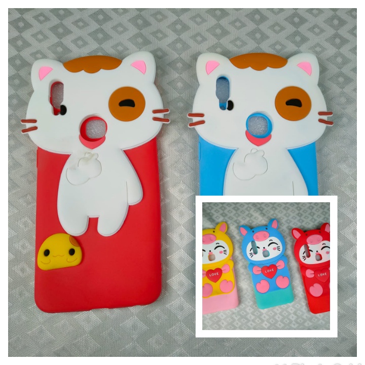 SOFT CASE KARAKTER MIMI CAT LOVE 3D REDMI 8A NOTE 4X NOTE 8 PRO