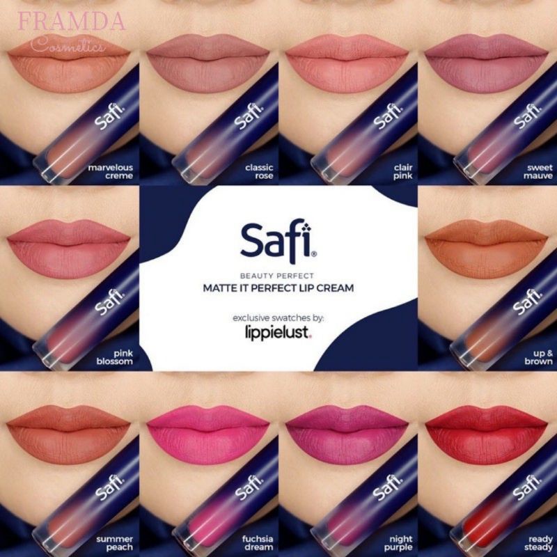 ❣️FRAMDA❣️SAFI Beauty Perfect Lip Cream 4g | Matte It Perfect Lipstik Lip Matte