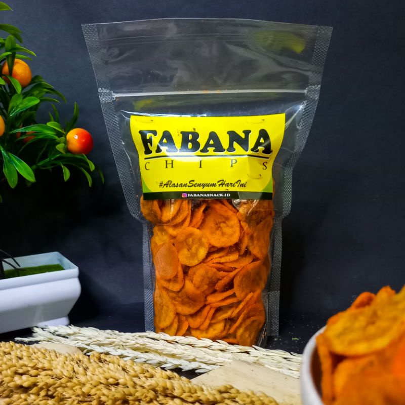 

Keripik pisang Balado/Renyah keripiknya/Cemilan Keluarga 150g