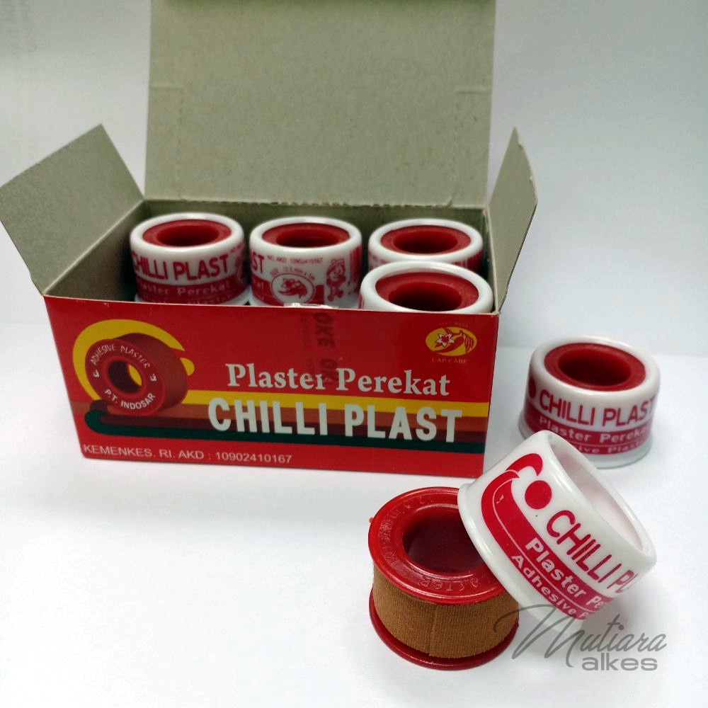 (MUTIARA ALKES)ZINC - Chili Plast - Plester Perekat Rol - Plaster Chiliplast Kain Coklat - Plester Chiliplast - 100% ORIGINAL
