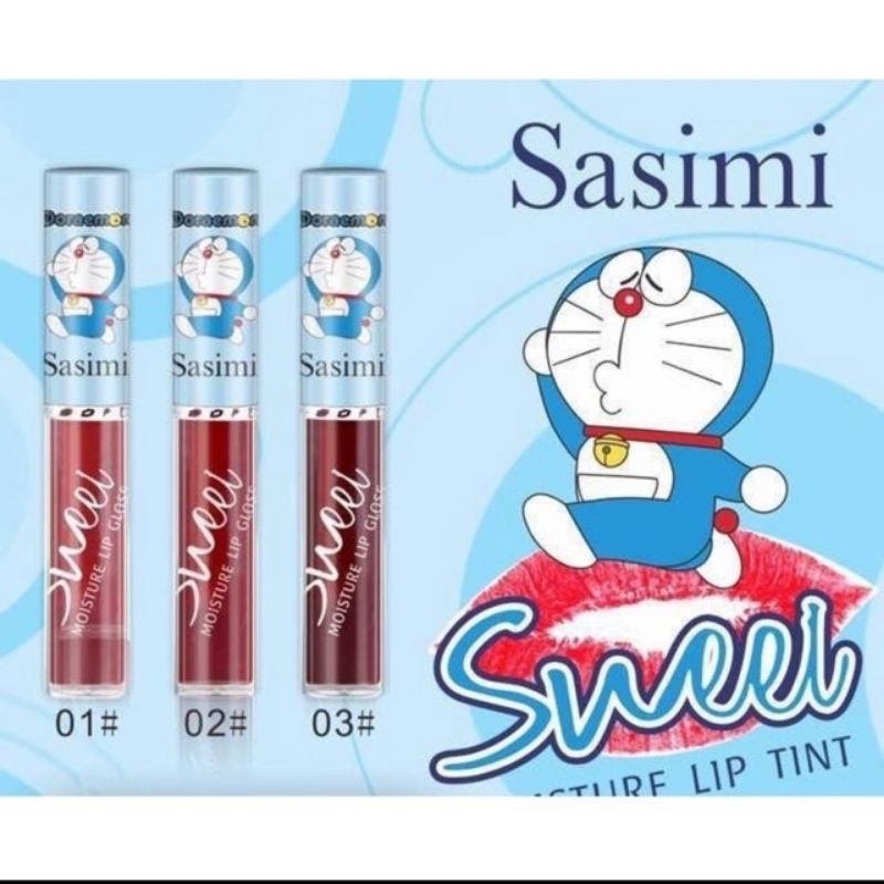 (harga 1box isi 24) Lip Tint Sasimi Doraemond SWEER DOREMOND MOISTURE  liptint