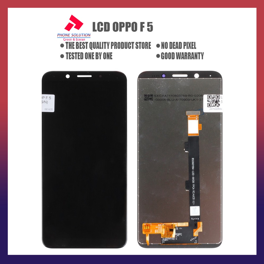 LCD Oppo F5 Fullset Touchscreen - Parts Kompatibel Dengan Produk Oppo // Supplier LCD Oppo F5 - Garansi 1 Bulan