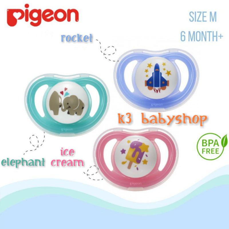 Pacifier Pigeon Minilight size S M L empeng bayi baru lahir kompeng mini light soother dot bayi newborn