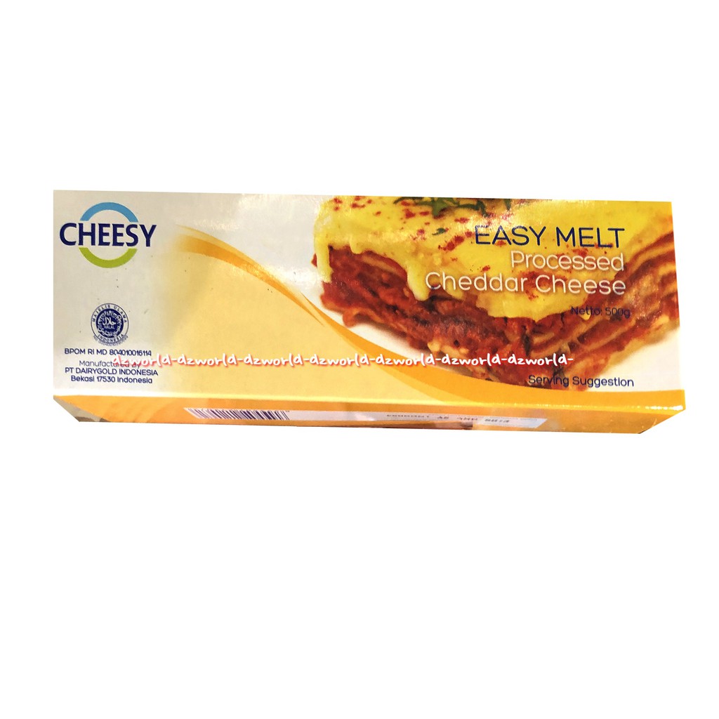 Cheesy Easy Melt Processed Cheddar Cheese 500gr Keju Lumer Mencair