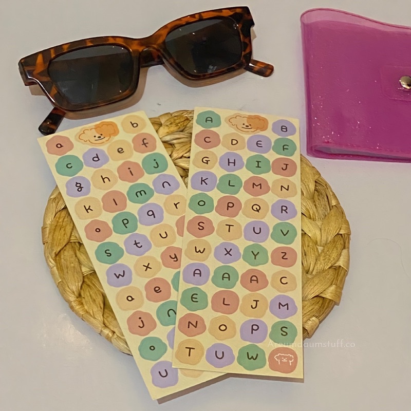 

STICKER ALPHABET DECO / STIKER HURUF / DECO STICKER / STIKER SCRAPBOOK / STIKER CUTTING WARNA WARNI