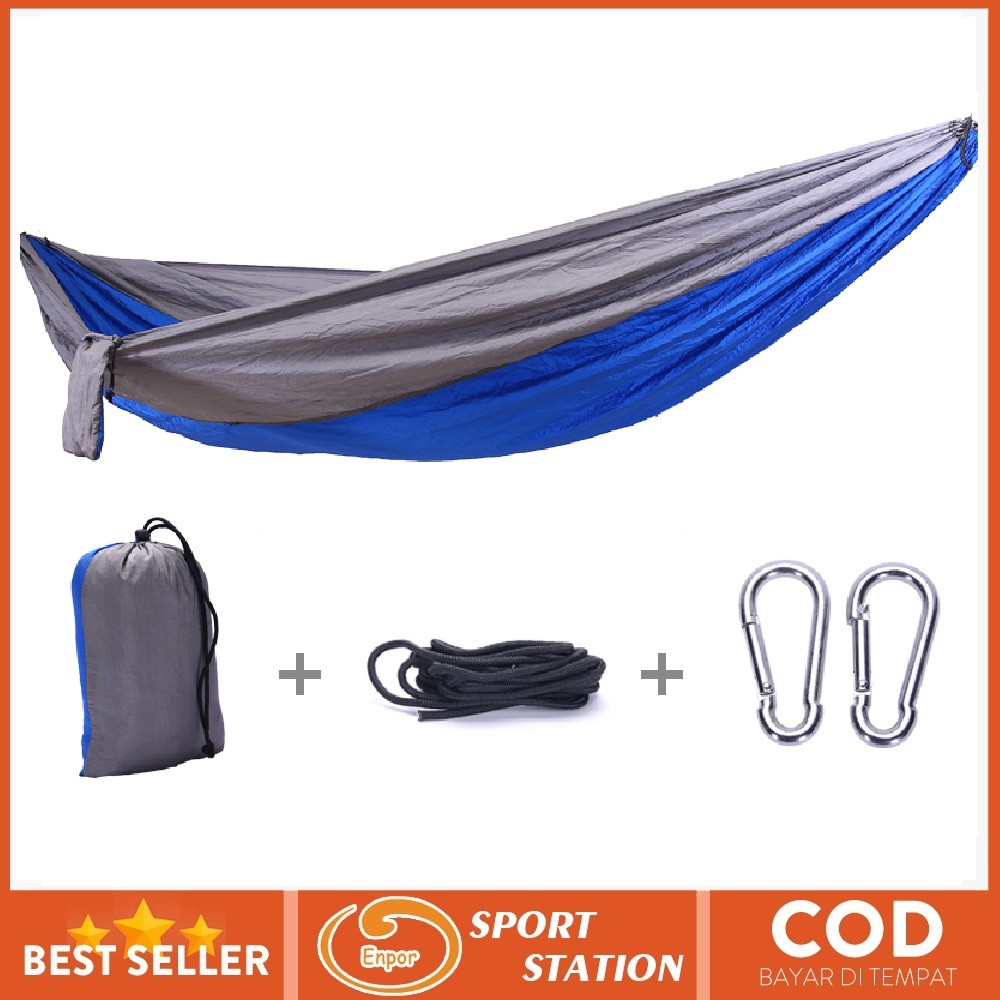 Enpor Hammock Single / Tempat Tidur Gantung / Ayunan Pohon