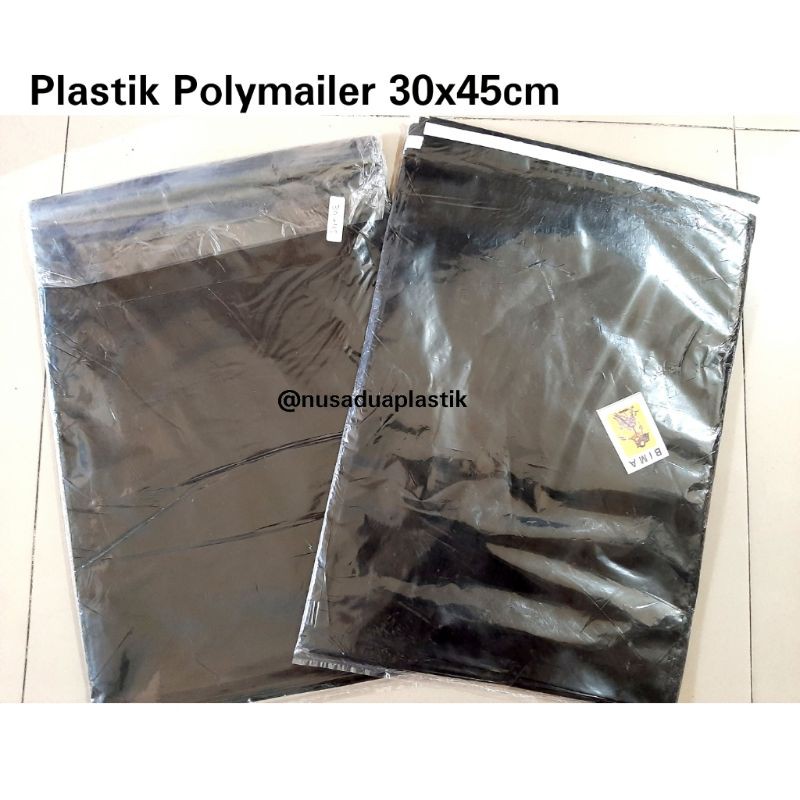 Jual Plastik Polymailer Hitam 30x45 Amplop Kantong Packing Plastik Shopee Indonesia 6875