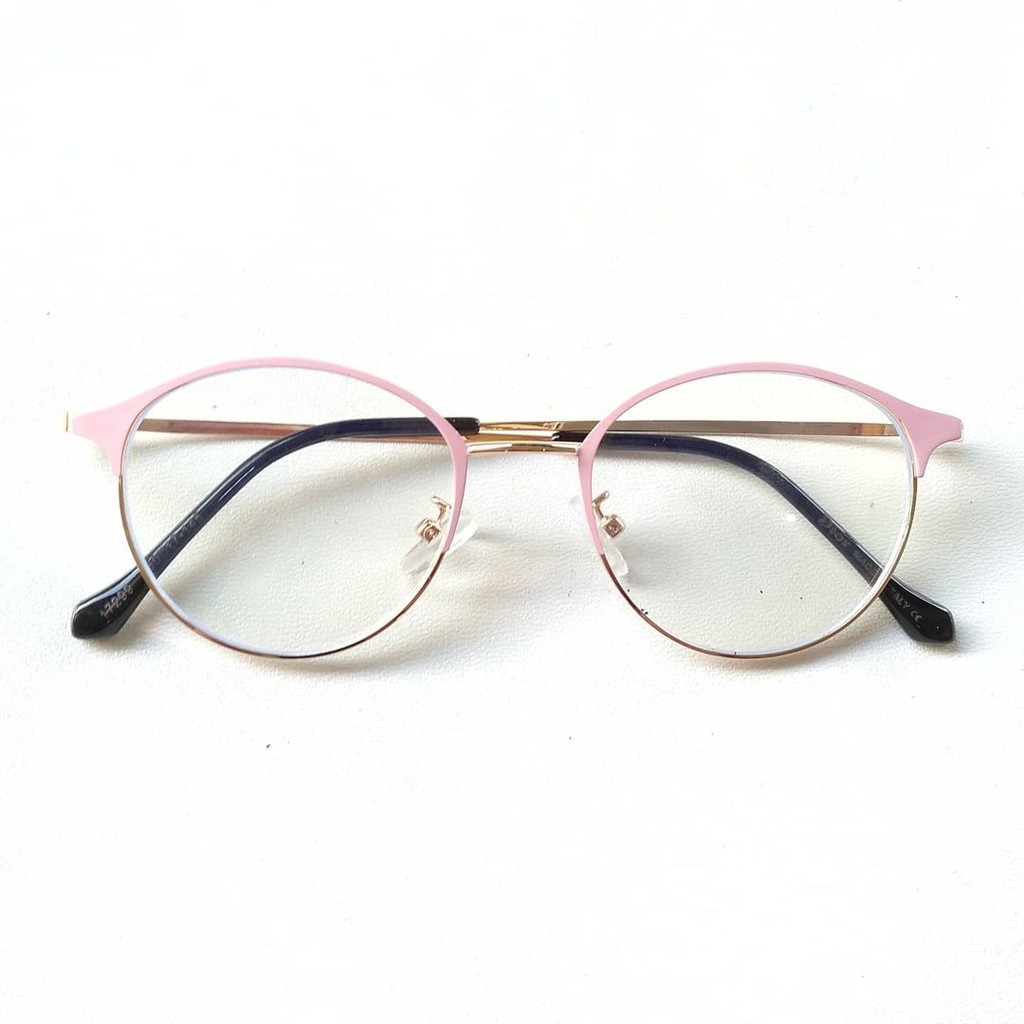Frame Simple Oval Metal Pink