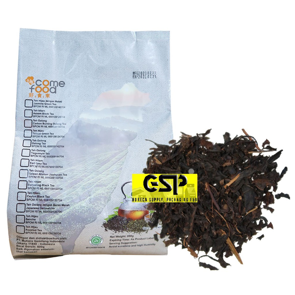

Come Food Black Tea / Teh Hitam Kering Bubble Drink Milk Tea berkualitas Impor- Early Grey Black Tea