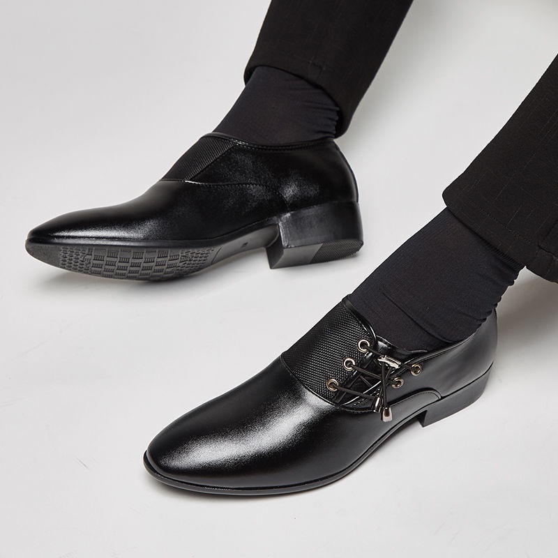 COD Fashion Sepatu Kerja Kantor Pantofel Pria Pantofel Formal PDH Tali Oxford Hitam Pria Kuliah Keren 075