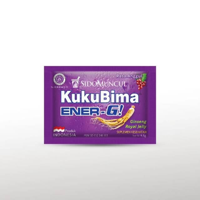 

kukubima ener -G,gingseng royal jelly sidomuncul