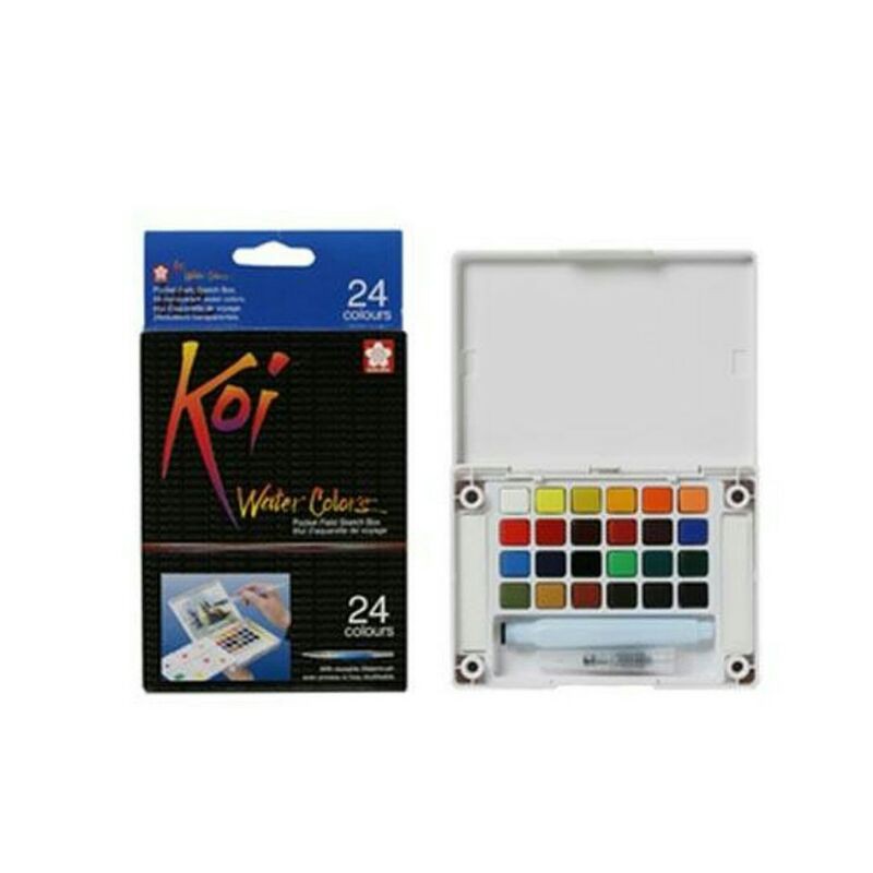 

Sakura Koi Watercolor Field Sketch Box Set - 24 Color Palette + Water Brush