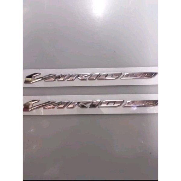 Stiker emblem vario 150 chrom original lp