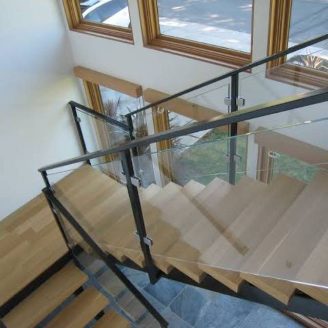 Stainles kaca railing balkon