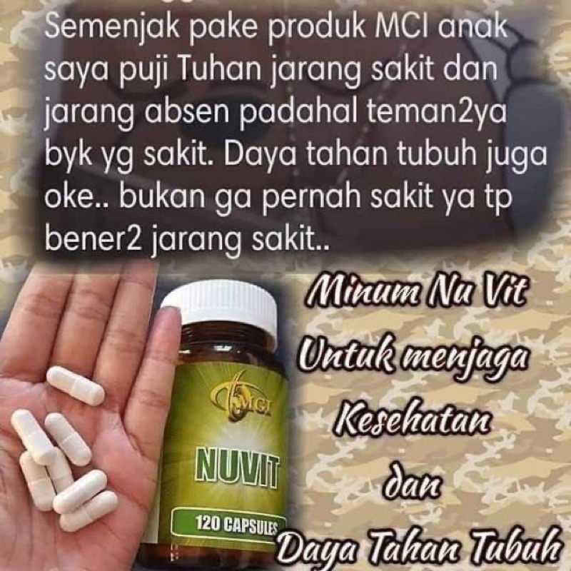 Nuvit suplemen vitamin imun Asli MGI / MCI