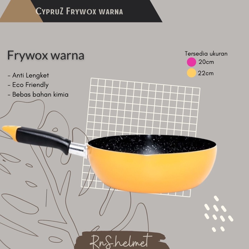 cypruz, fry wox marble color/Tefon marble warna cypruz