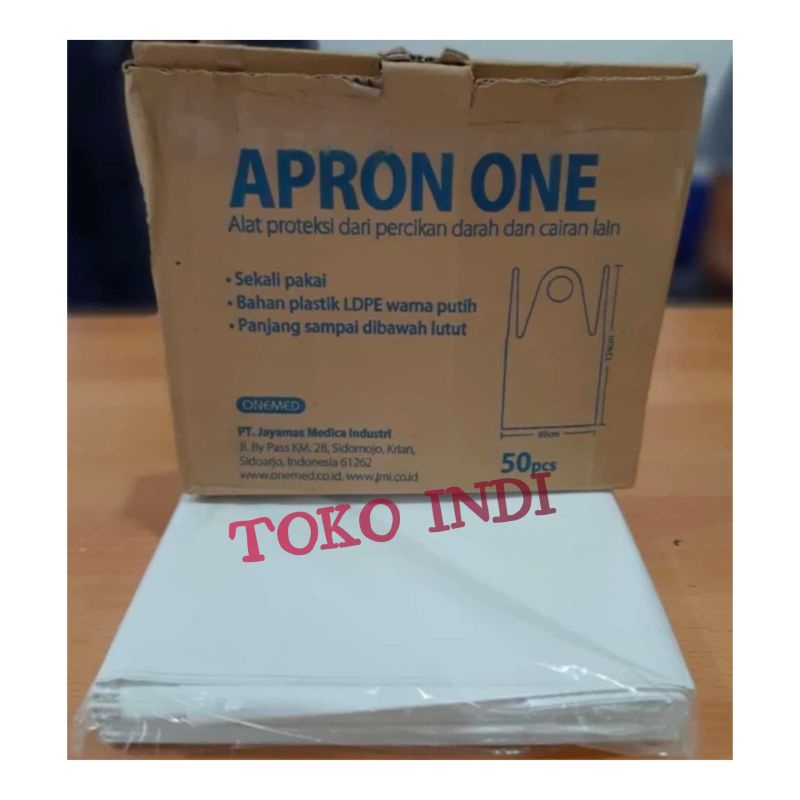 Baju Apron / Apron Plastik / celemek plastik/ celemek bidan harga per pak