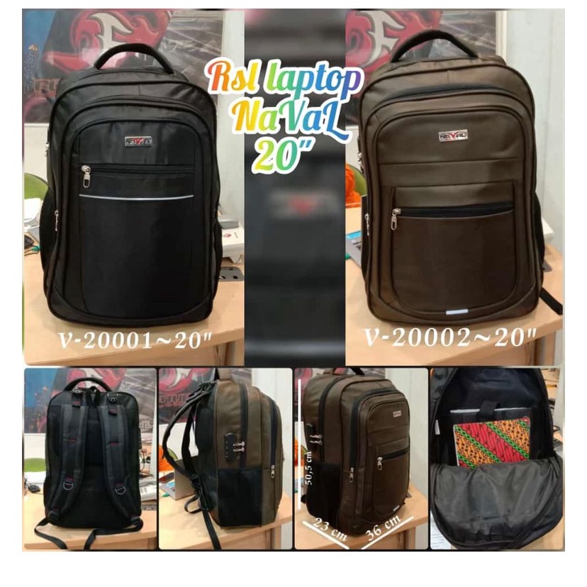 Tas Pria Ransel Laptop Expanding Naval Import Tas Punggung Pria Ransel Polo Casual Tas Kerja Pria USB