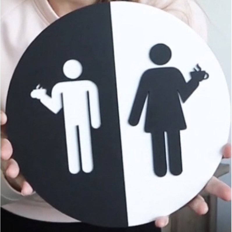 

Papan Sign Pesan Ambil di Sini Akrilik Board