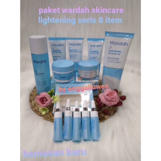 PAKET WARDAH  SKINCARE LIGHTENING SERIES/wardah lightening/Paket wardah skincare/wardah makup