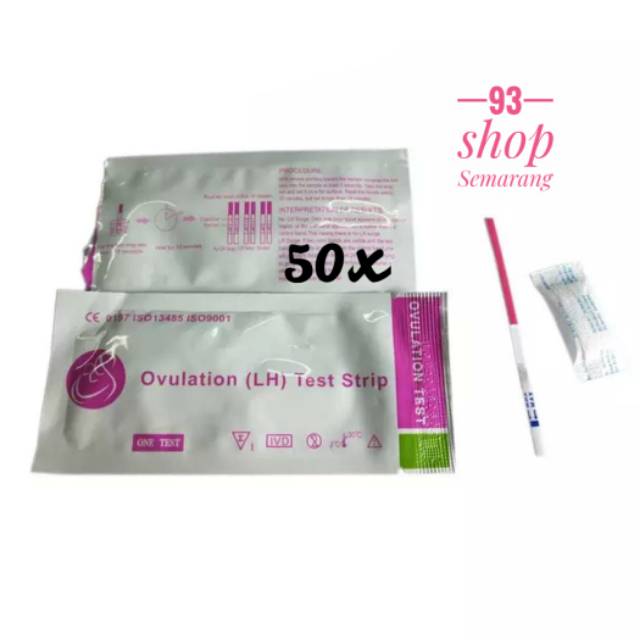 50x Ovulation LH Test Strip - Tes Masa Subur - Ovutest