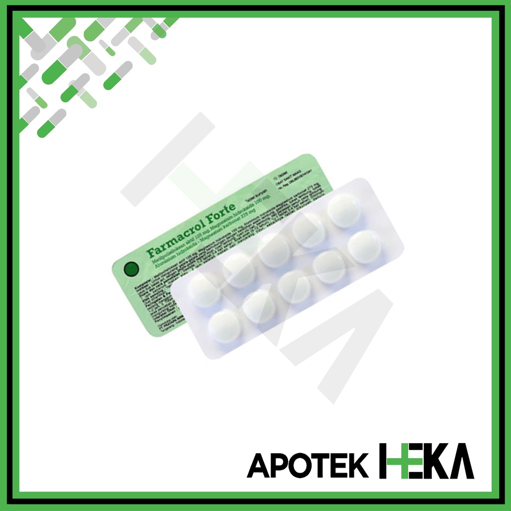 Farmacrol Forte Tablet - Obat Maag Strip isi 10 Tablet (SEMARANG)