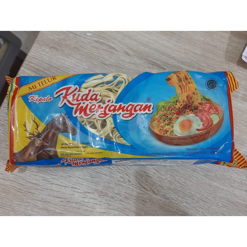 

Kepala Kuda Menjangan mie telur 200gr