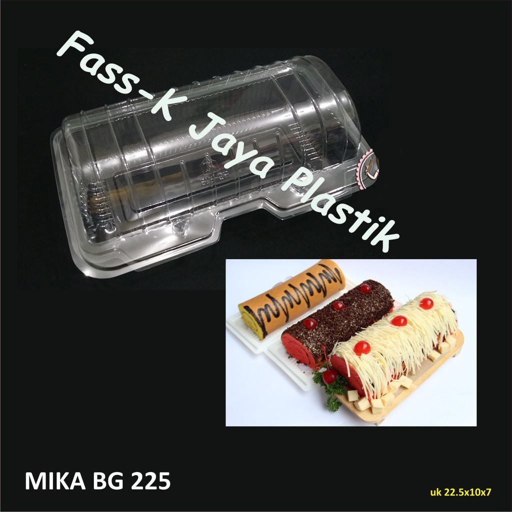Mika bening bolu gulung roll tart BG 225 / cup bolu gulung
