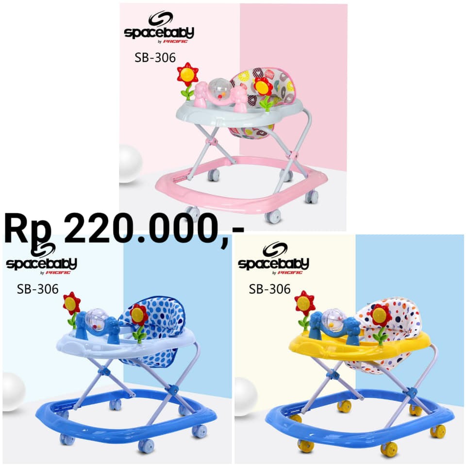 BABYWALKER SPACEBABY SB 306 ALAT BELAJAR BERJALAN BAYI APOLO BAYI BABY WALKER MURAH BARU