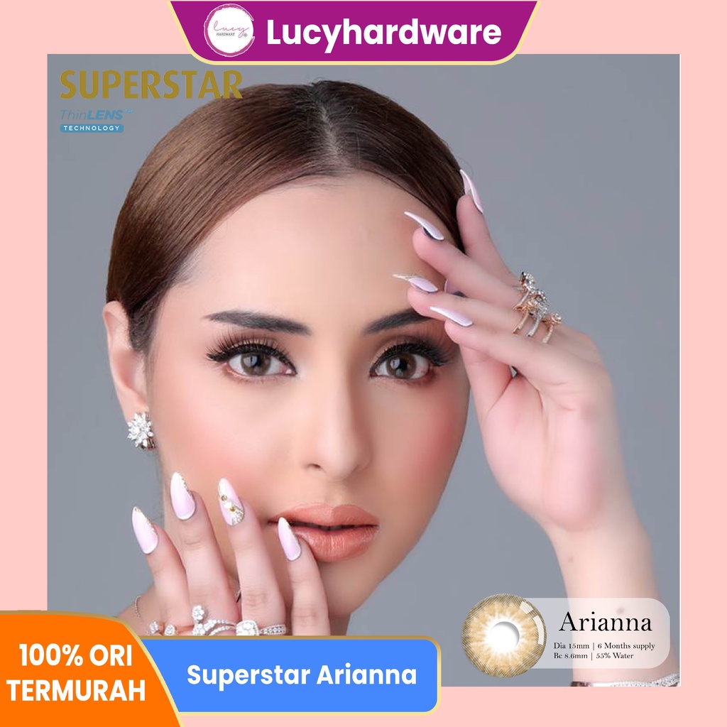 Superstar Arianna softlens warna  bulanan