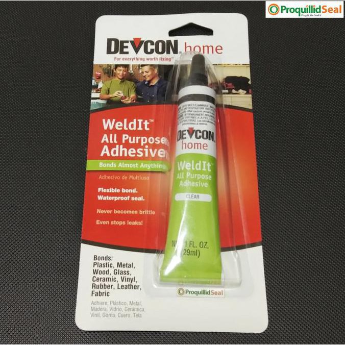 

[[BISA COD]] Lem Kulit Karet DEVCON home WeldIt All Purpose Adhesive 18245 29ML TERBARU Kode 1338