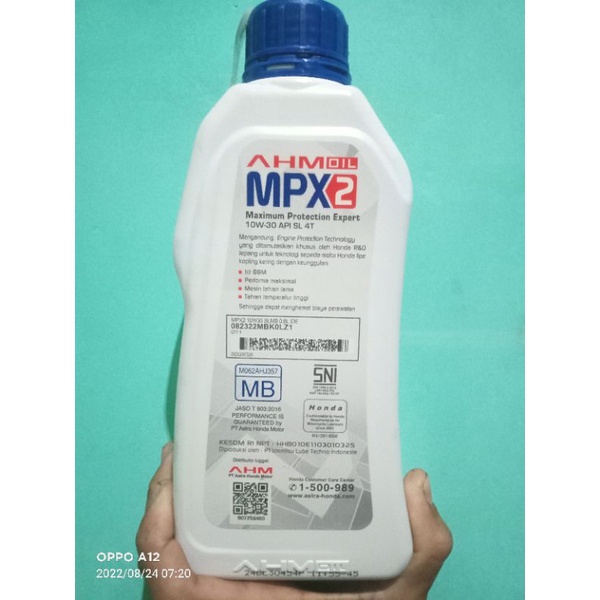 Oli Motor ,Honda MPX 2 For Honda Matic all beat. all vario. scoopy. spacy Oli MPX 2