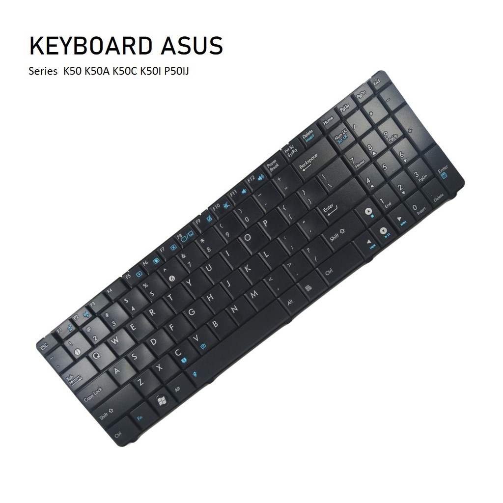 Keyboard Laptop Asus F80 F80C F80H F80S F80CR F80Q F80L F82 F82Q F83 F83E - Hitam