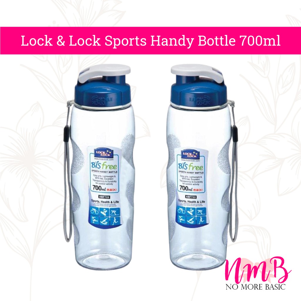 Lock &amp; Lock Sports Handy Bottle 700ml / 500ml - Blue - Botol Minum