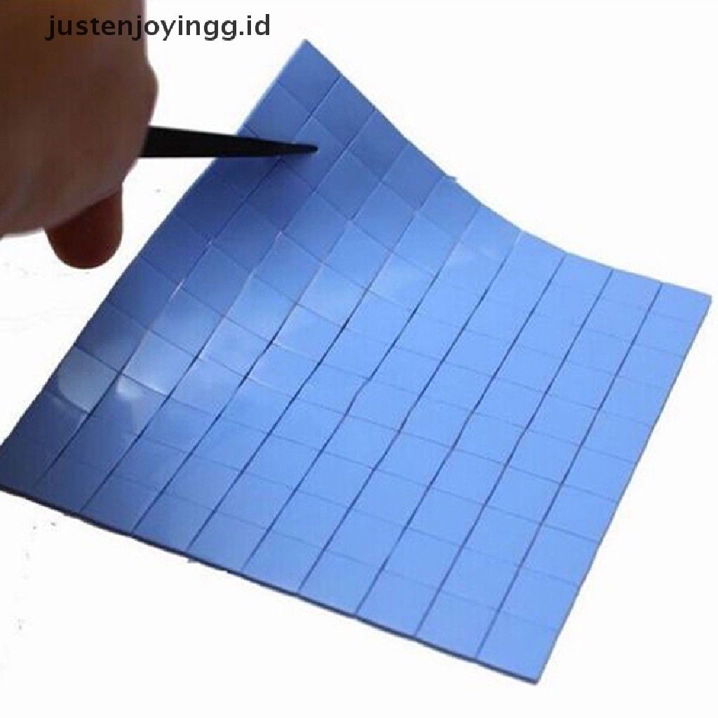 Pad Silikon Konduktif Termal Pendingin GPU CPU Ukuran 100mm X 100mm X 1mm