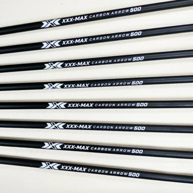 XXX-MAX Carbon Arrow 500 - Anak Panah Mix Carbon Spine 500 - Olahraga Panahan