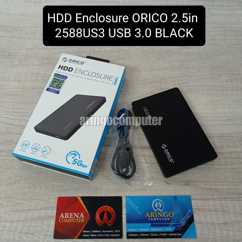 HDD Enclosure ORICO 2.5in 2588US3 USB 3.0 BLACK