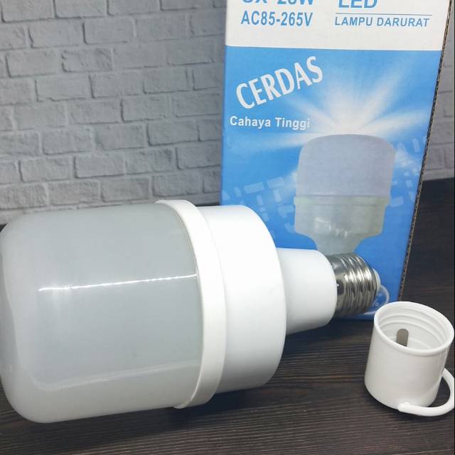 (COD) Lampu Cerdas/Lampu Emergency 28watt / Bohlam Pintar 28 Watt (Bohlam Emergency / lampu darurat