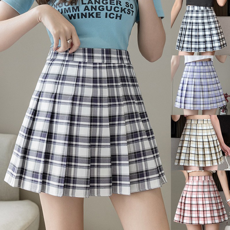 Rok wanita kekinian ootd polos mini murah fashion cantik remaja pendek tennis korea modis kpop skirt