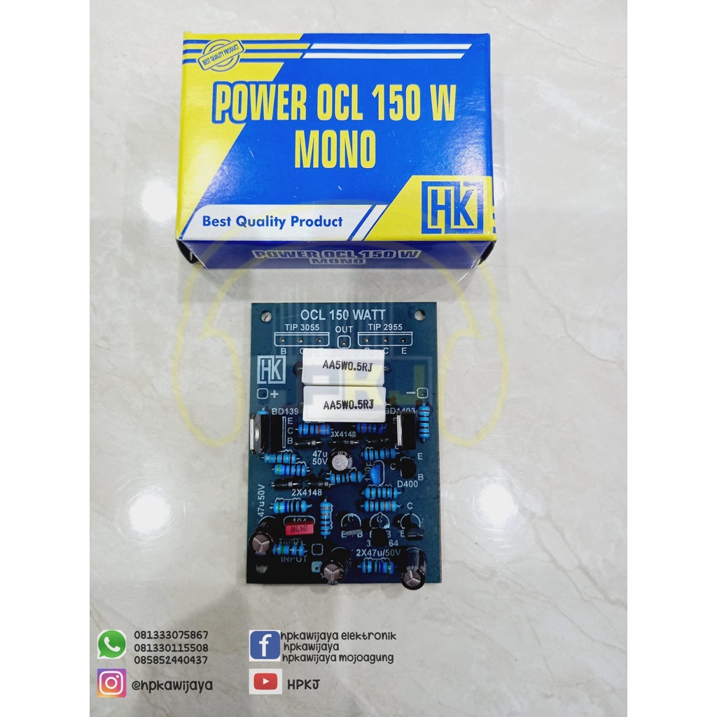 KIT DRIVER POWER OCL 150W MONO HK kit driver ocl 150 watt mono