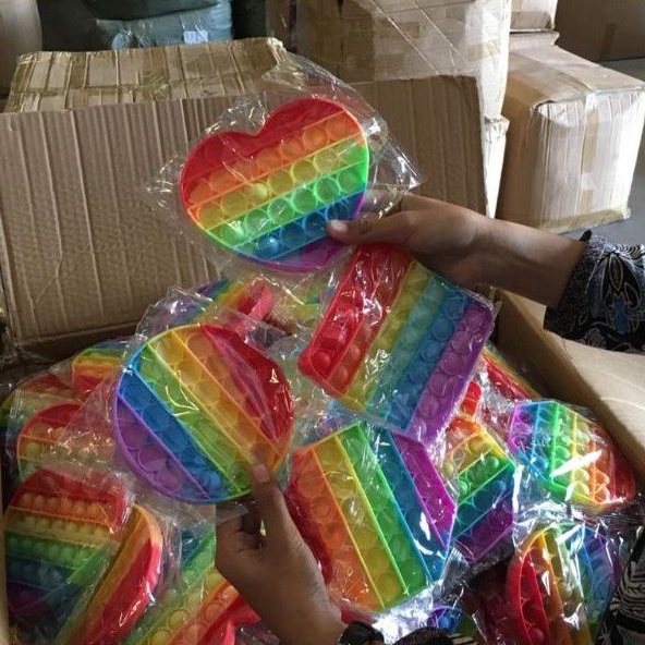 [BISA COD] MAINAN POP IT MURAH RAINBOW UNICORN MAINAN POP IT GELEMBUNG MAINAN ANAK POPIT Push Pop It-3
