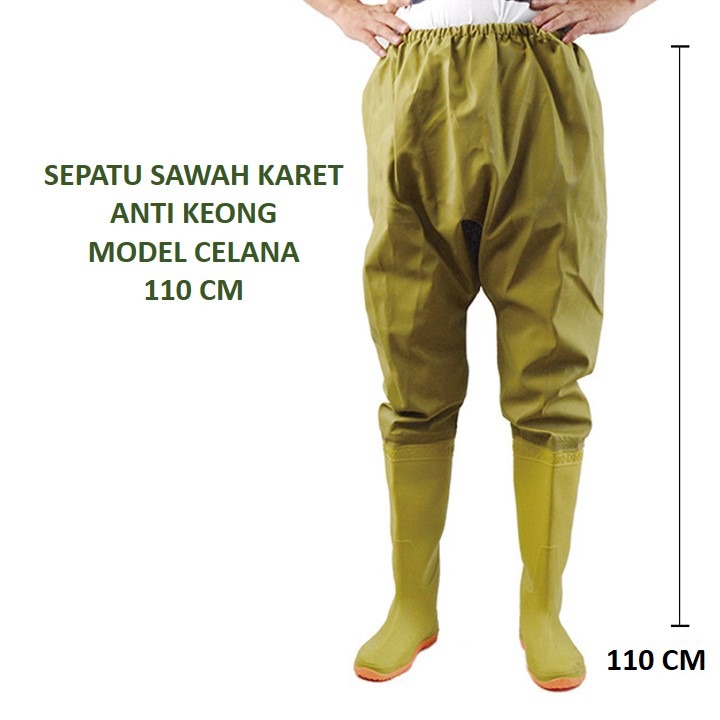 SEPATU BOOTS PETANI SAWAH PANJANG BOOT 110 Cm ANTI KEONG KERET PREMIUM