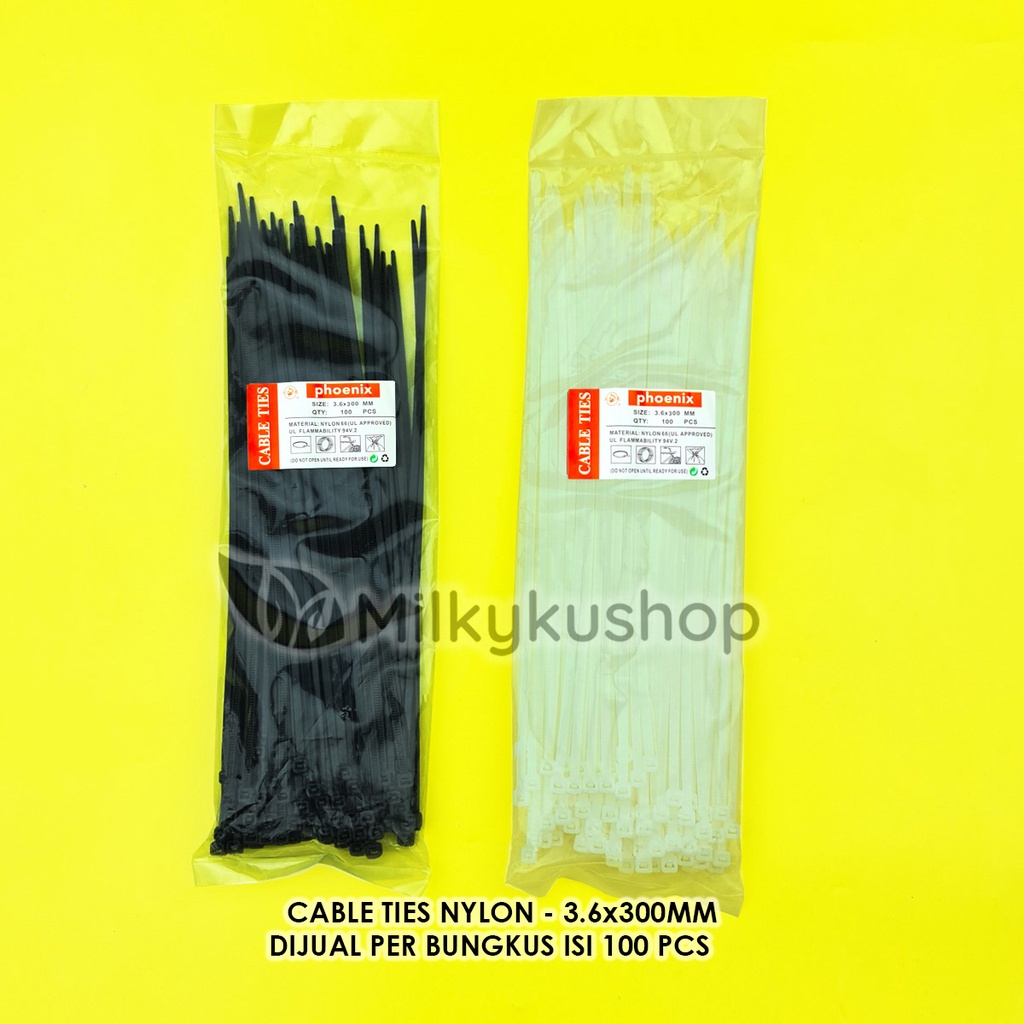 CABLE TIES NYLON SUPER 3.6 X 300 MM KABEL TIS