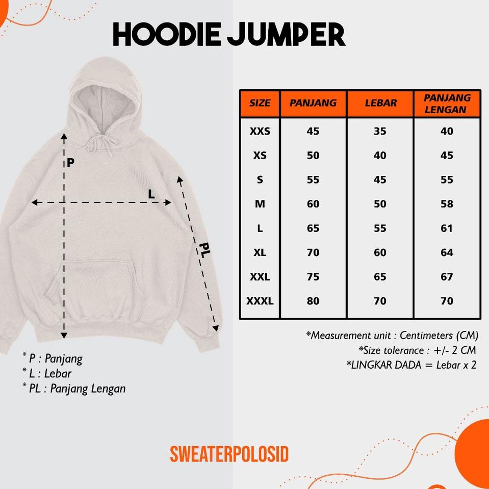 Hoodie Jumper WAUAU (Bordir) S-XXL –Thb31au22ᴿ