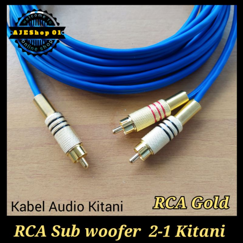 Kabel RCA subwoofer / RCA 2-1 subwoofer