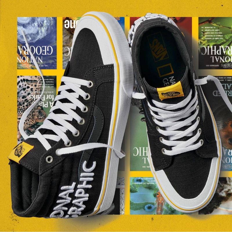 SEPATU VANS ORIGINAL 100% / VANS SK8 HIGH REISSUE 13 X NATIONAL GEOGRAPHIC