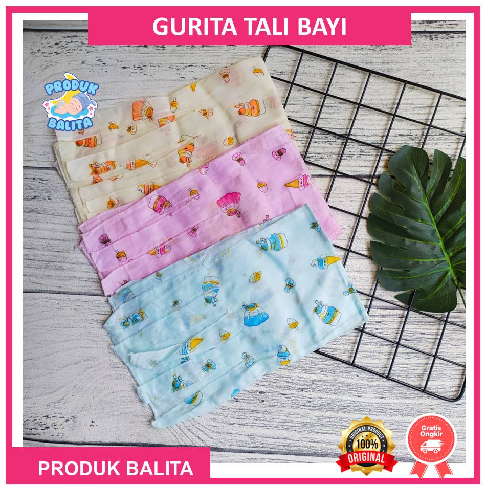 Gurita Bayi / Gurita Tali / Gerita Ikat Newborn Putih / Grito Motif